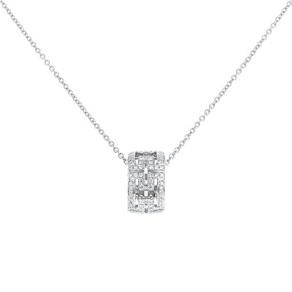 [Moco]PARENTESI NECKLACE SILVER DIAMOND