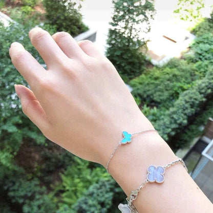 [Moco]BUTTERFLY TURQUOISE BUTTERFLY BRACELET SILVER