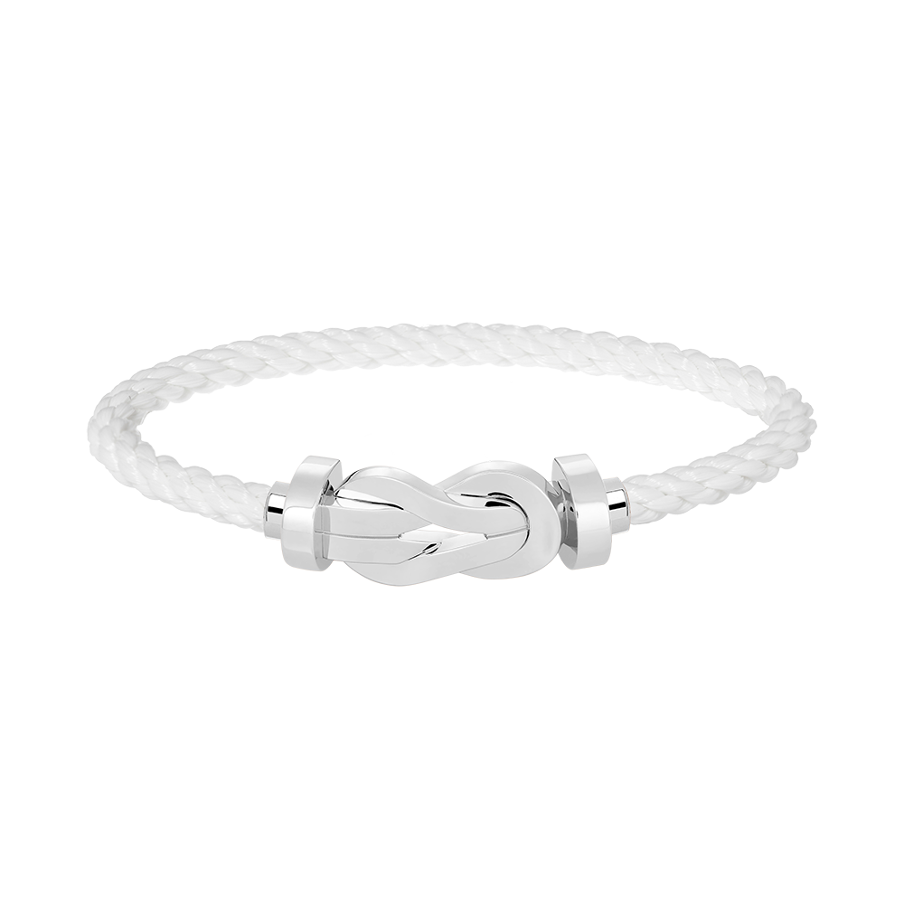 [Moco]CHANCE LARGE 8 FIGURE BUCKLE NO DIAMOND BRACELET SILVER