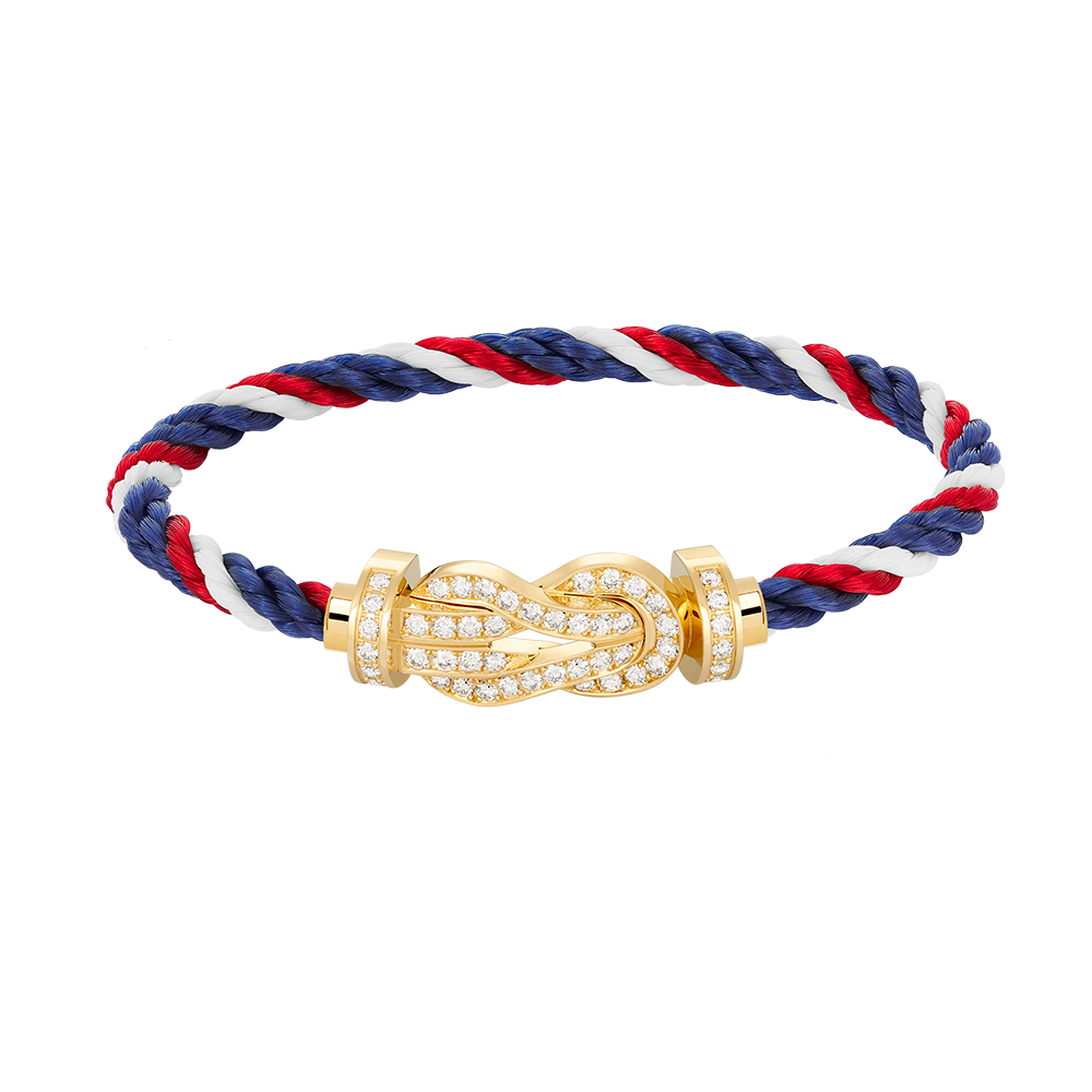 [Moco]CHANCE LARGE 8 FIGURE BUCKLE FULLDIAMOND BRACELET GOLD