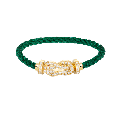 [Moco]CHANCE LARGE 8 FIGURE BUCKLE FULLDIAMOND BRACELET GOLD