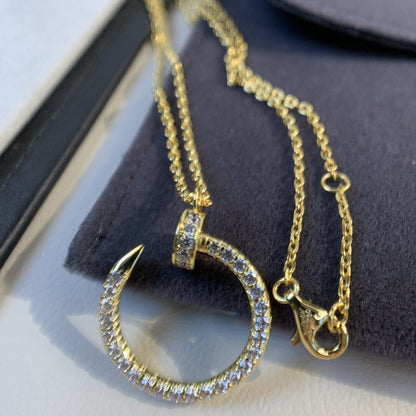 [Moco]JUSTE NECKLACE GOLD DIAMONDS