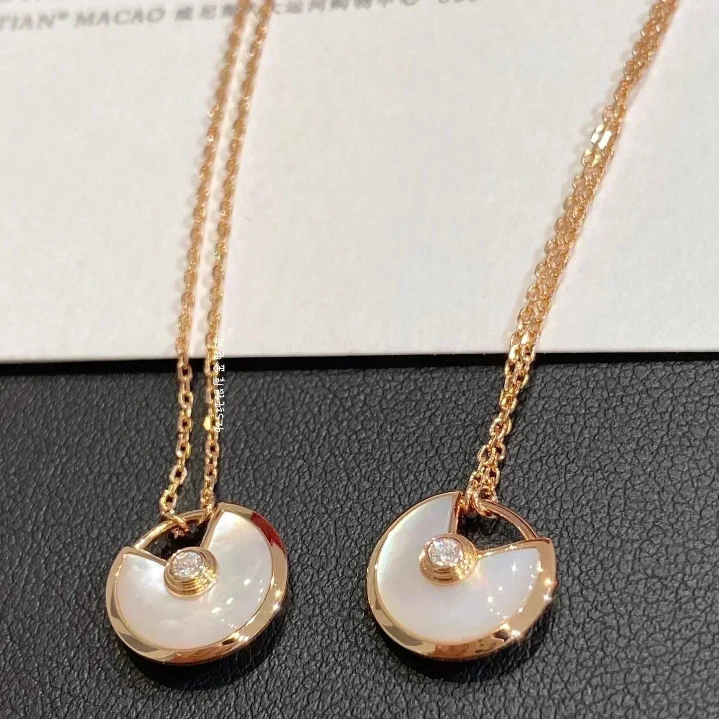 [Moco]AMULETTE ROSE GOLD MOP NECKLACE