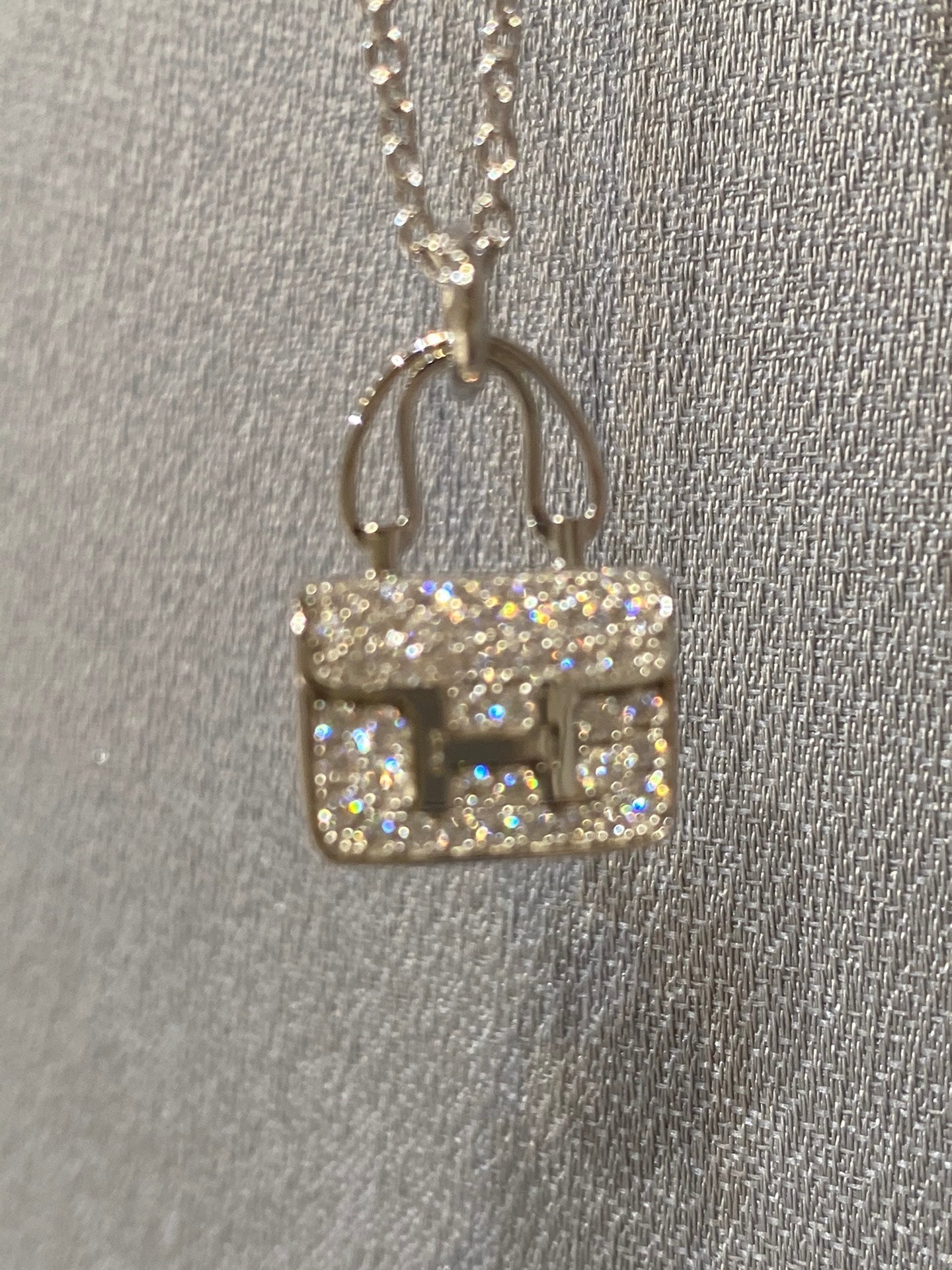 [Moco]CONSTANCE PEDANT DIAMOND NECKLACE