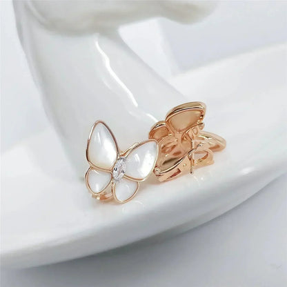 [Moco]BUTTERFLY MOP DIAMOND EARRINGS