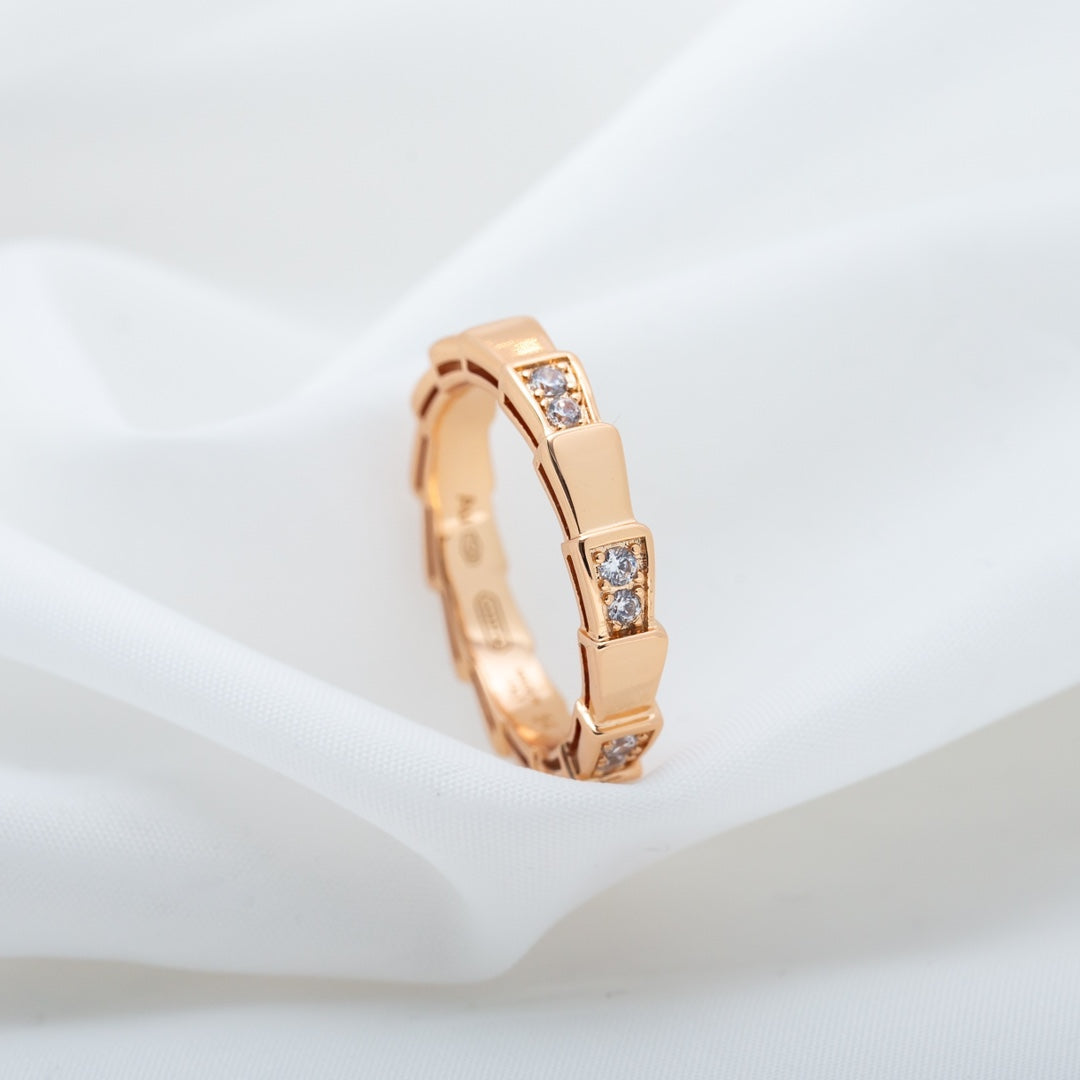 [Moco]SERPENTI RING PINK GOLD  3MM