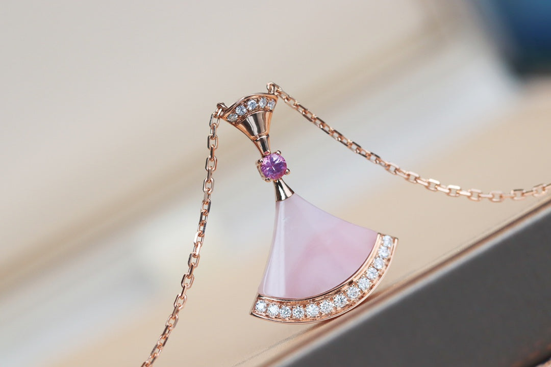 [Moco]DREAM NECKLACE PINK MOP DIAMOND