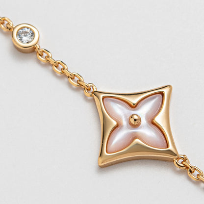 [Moco]STAR 1 DIAMOND PINK GOLD BRACELET