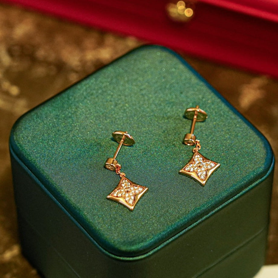 [Moco]STAR DIAMONDS EARRINGS GOLD