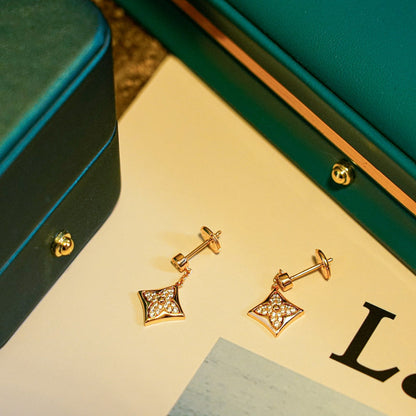 [Moco]STAR DIAMONDS EARRINGS GOLD