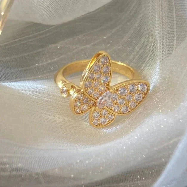 [Moco]BUTTERFLY DIAMOND RING