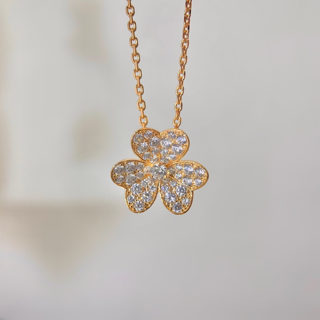 [Moco]FLOWER DIAMOND NECKLACE