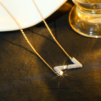 [Moco]VOLT SILVER DIAMOND PEDANT NECKLACE