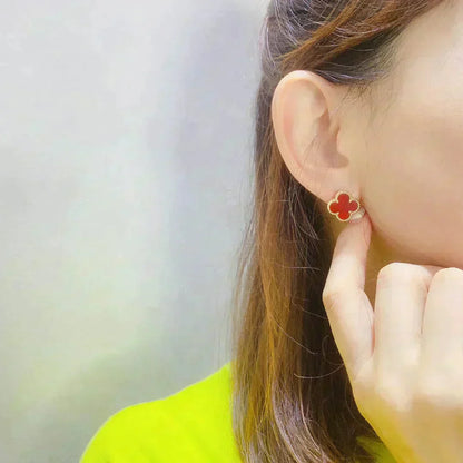 [Moco]CLOVER MEDIUM 1 MOTIFS CARNELIAN  EARRINGS