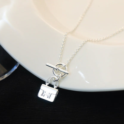 [Moco]POP H PEDANT SILVER NECKLACE