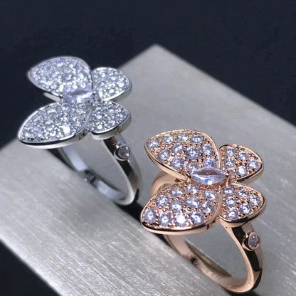 [Moco]BUTTERFLY PINK GOLD DIAMOND RING