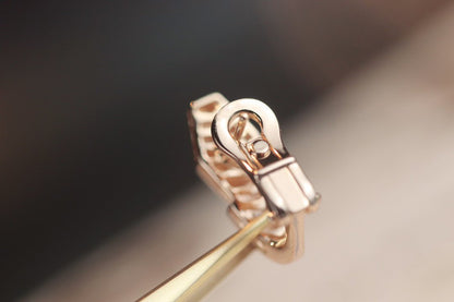 [Moco]SERPENT PINK GOLD DIAMOND EARRINGS