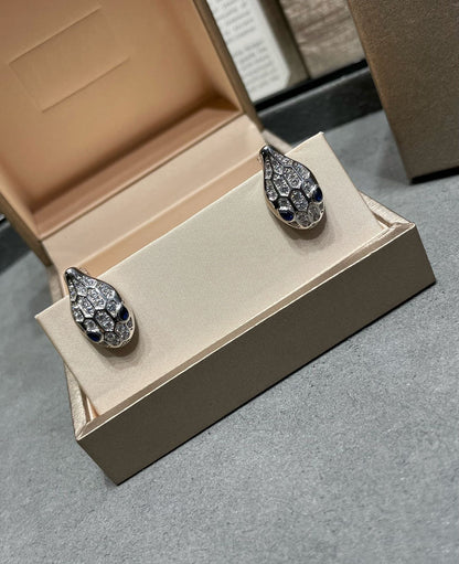 [Moco]SERPENT DIAMOND STUD EARRINGS