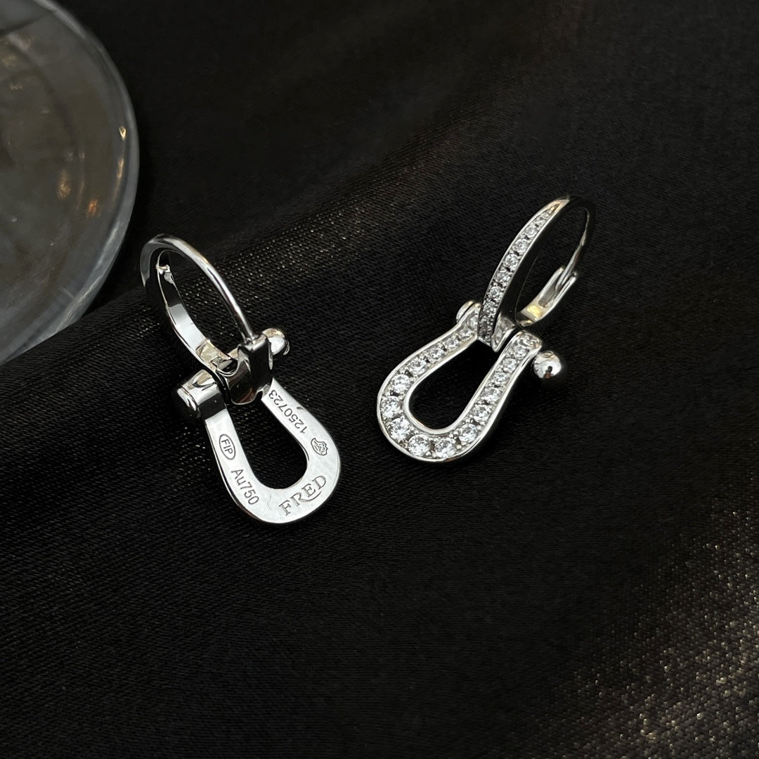 [Moco]FORCE 10 FULL DIAMOND DROP EARRINGS MEDIUM MODEL