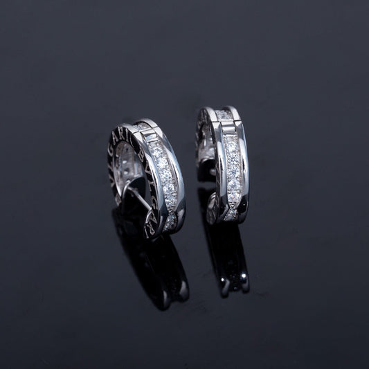 [Moco]ZERO 1 MINI SILVER DIAMOND EARRINGS