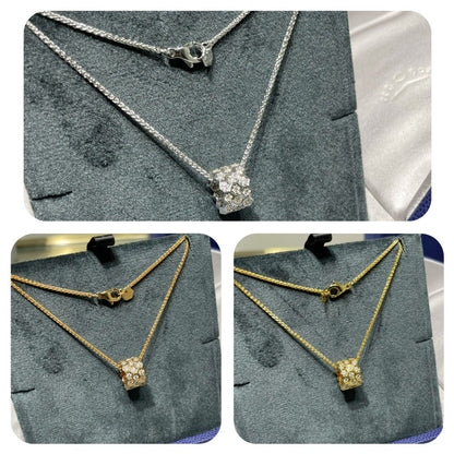 [Moco]BEE LOVE DIAMOND PAVED 3 ROW NECKLACE