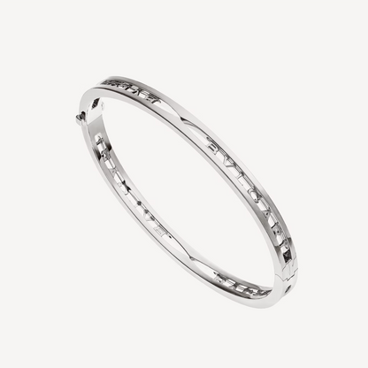 [Moco]ZERO 1 SPIRAL LOGO SILVER BRACELET