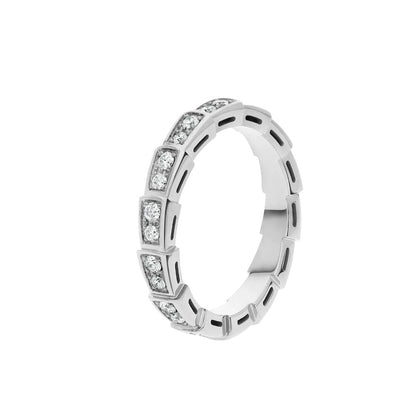 [Moco]SERPENTI RING SILVER DIAMOND PAVED 3MM