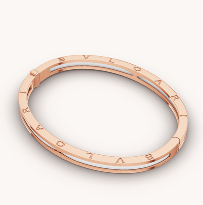 [Moco]ZERO 1 PINK GOLD WITH WHITE CERAMIC BRACELET