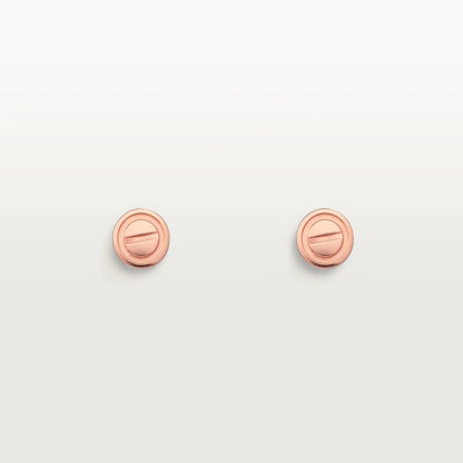 [Moco]LOVE EARRINGS PINK GOLD 10MM