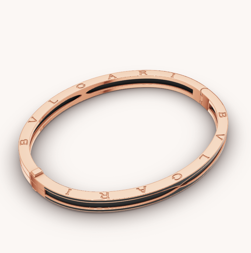 [Moco]ZERO 1 PINK GOLD WITH MATTE BLACK CERAMIC BRACELET