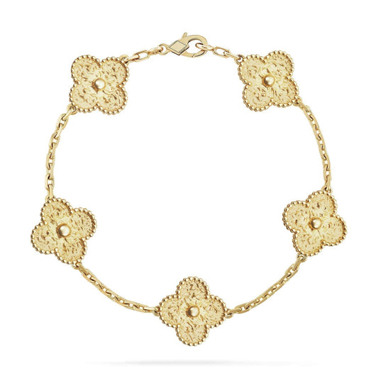 [Moco]CLOVER 5 MOTIFS BRONZING BRACELET