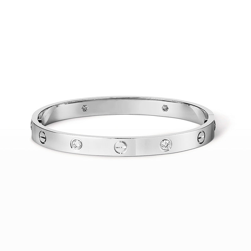 [Moco]LOVE BRACELET 6.1MM 4 DIAMONDS