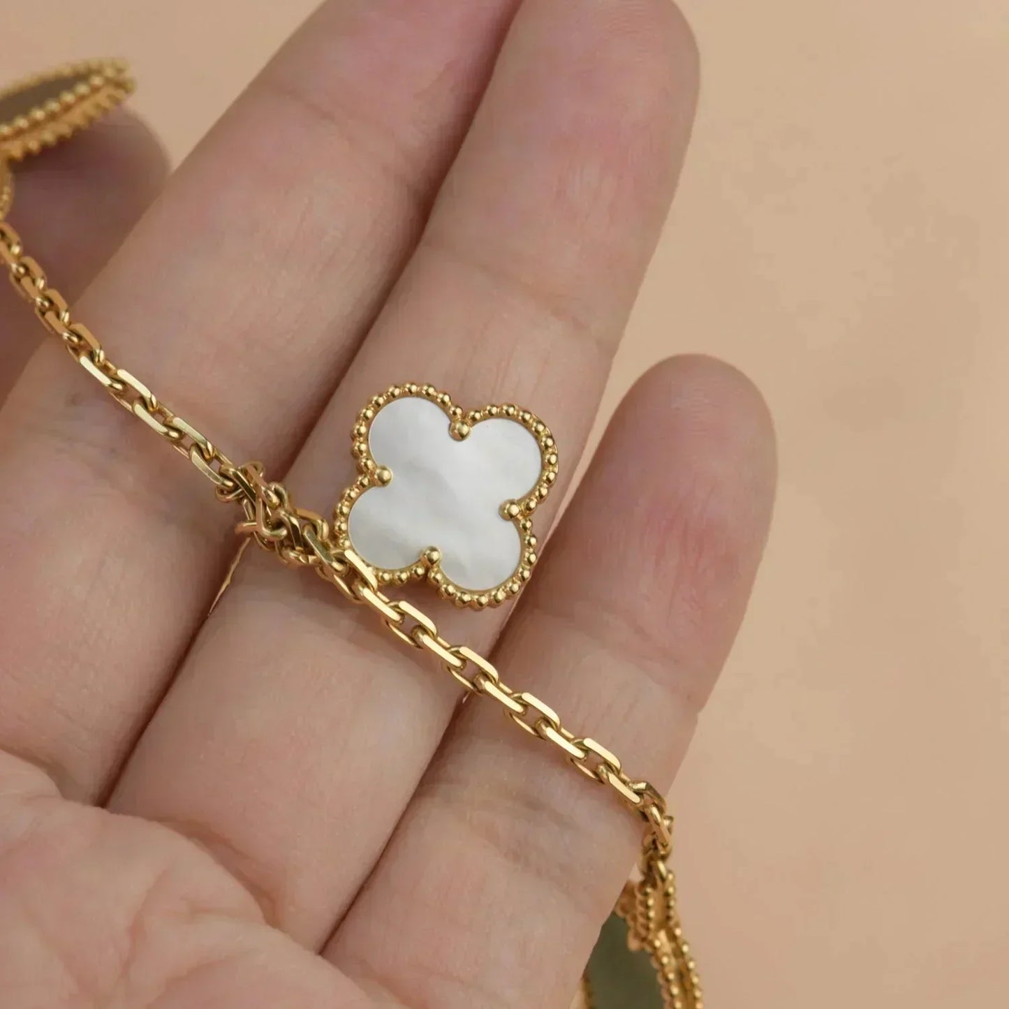 [Moco]LUCKY SPRING 5 MOTIF GOLD BRACELET