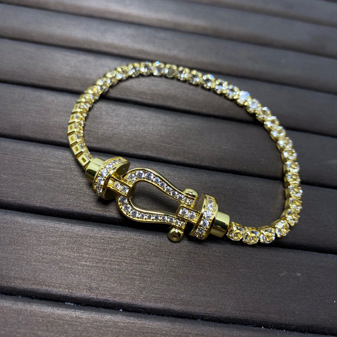 [Moco]FORCE  HORSESHOE  DIAMOND TENNIS BRACELET