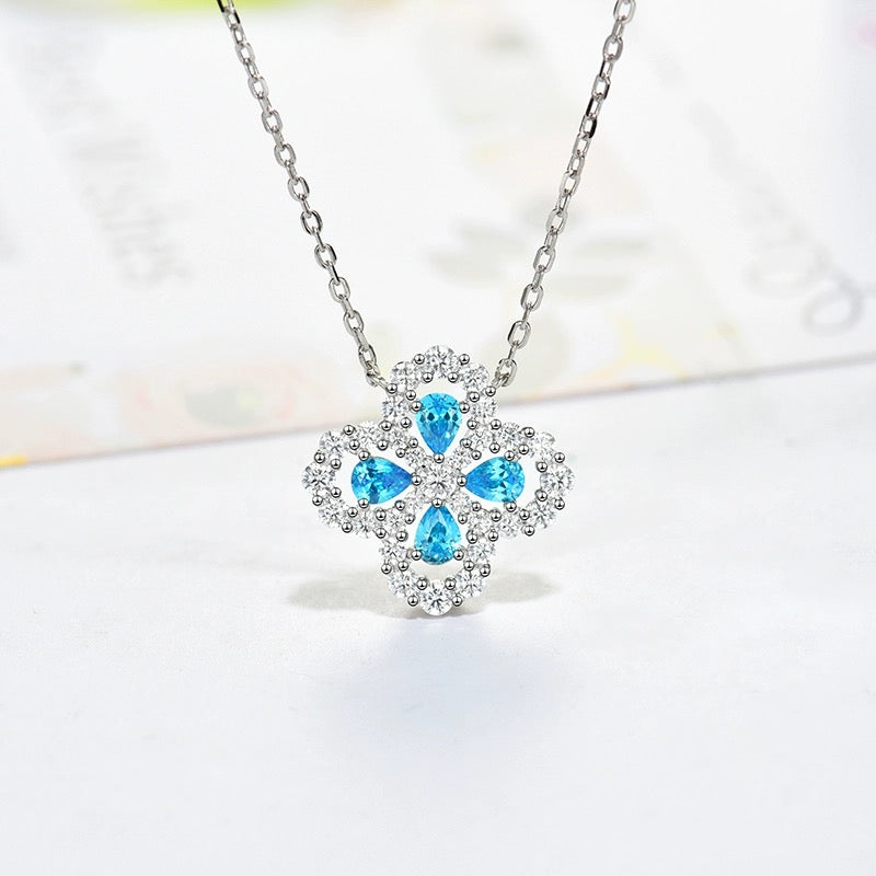 [Moco]LOOP NECKLACE FULL MOTIF DIAMOND 16MM MULTIPLE COLORS