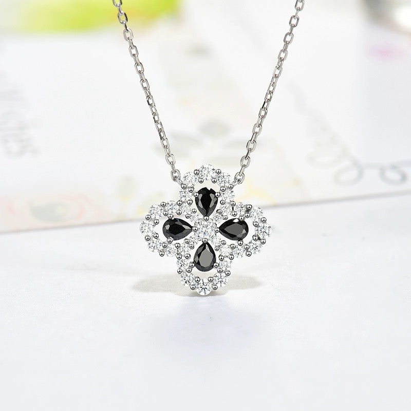 [Moco]LOOP NECKLACE FULL MOTIF DIAMOND 16MM MULTIPLE COLORS