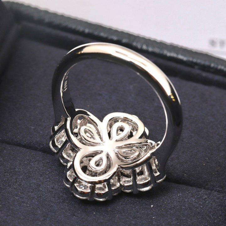 [Moco]LOOP RING FULL MOTIF DIAMOND 16MM SILVE