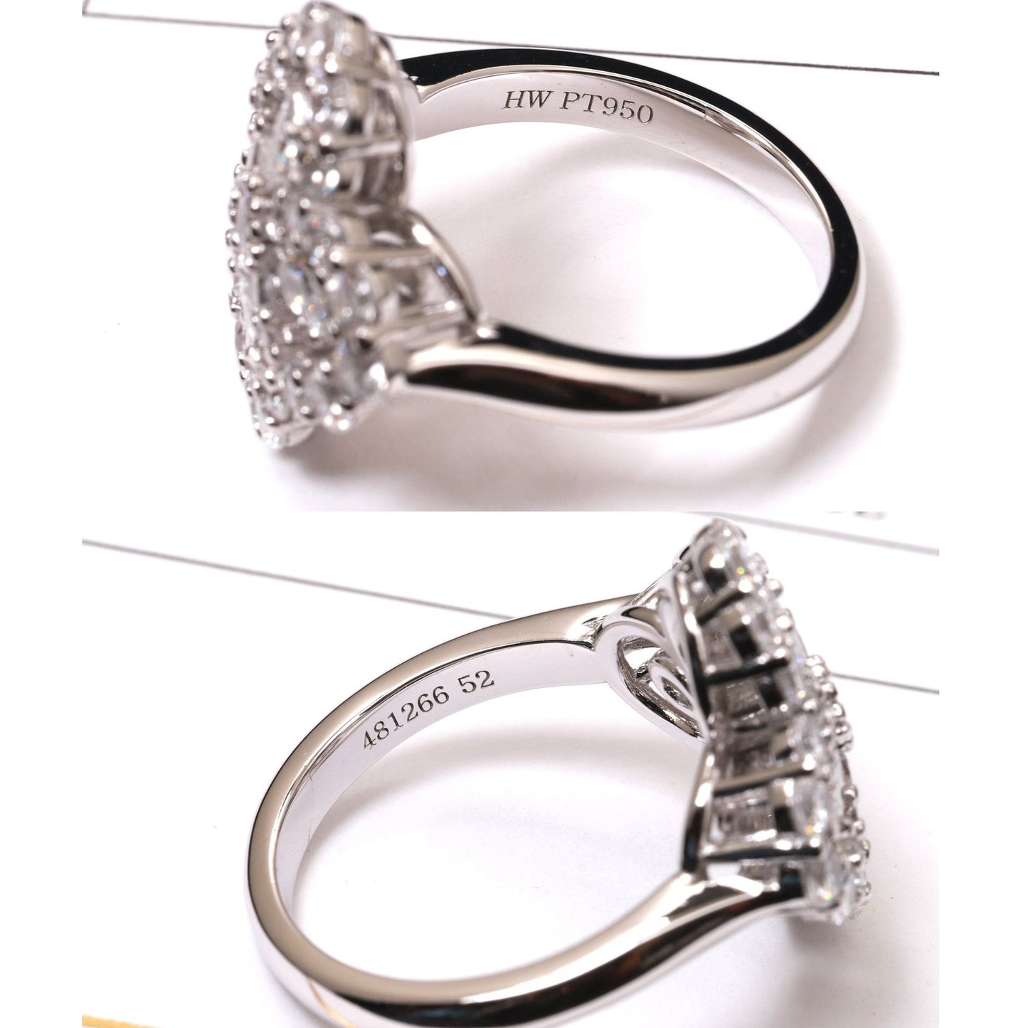 [Moco]LOOP RING FULL MOTIF DIAMOND 16MM SILVE