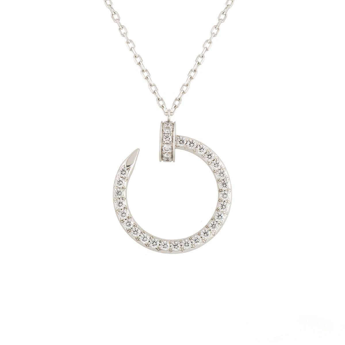 [Moco]JUSTE NECKLACE SILVER DIAMONDS