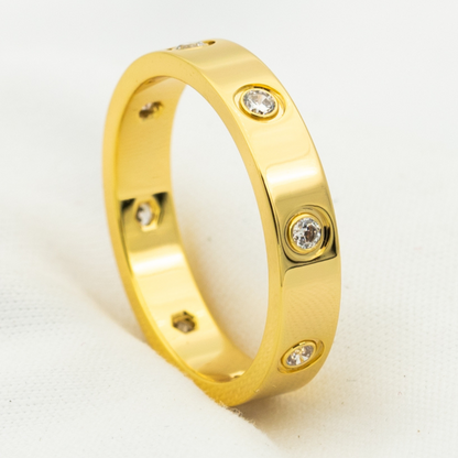 [Moco]LOVE RING 3.6MM 8 DIAMONDS