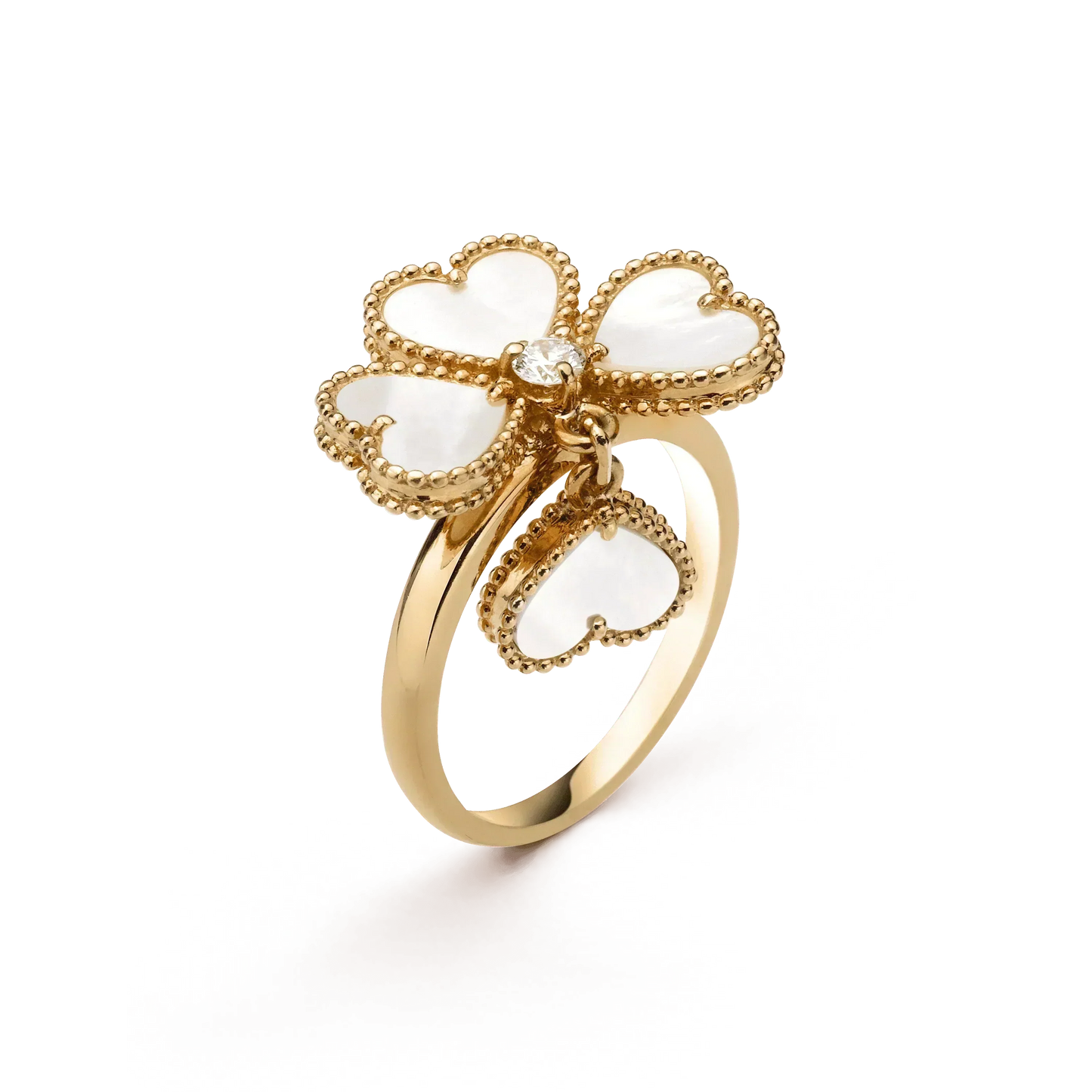 [Moco]SWEET CLOVER WHITE MOP RING