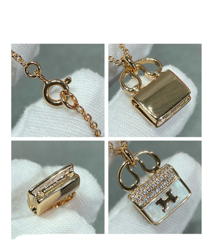 [Moco]H CIRCE MOISSANITE PENDANT NECKLACE GOLD