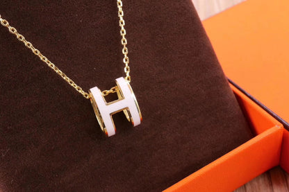 [Moco]HM CLIC YELLOW ENAMEL GOLD NECKLACE