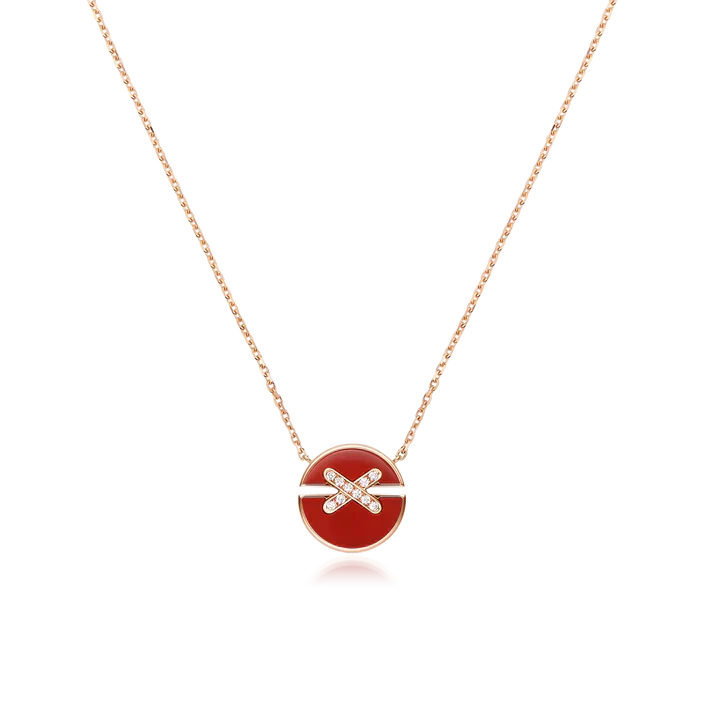 [Moco]JEUX DE ROSE GOLD DIAMOND NECKLACE