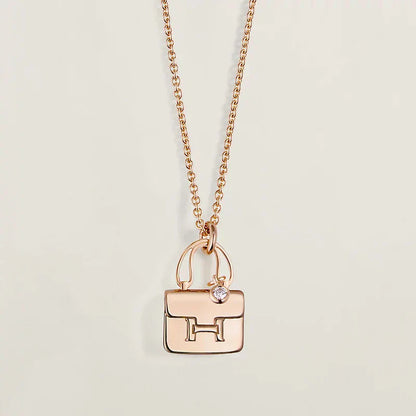 [Moco]AMULETTE PEDANT ROSE GOLD NECKLACE