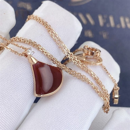 [Moco]DREAM NECKLACE CARNELIAN 1 DIAMOND