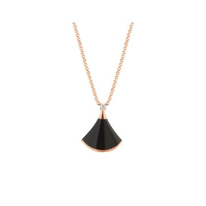 [Moco]DREAM NECKLACE ONYX 1 DIAMOND