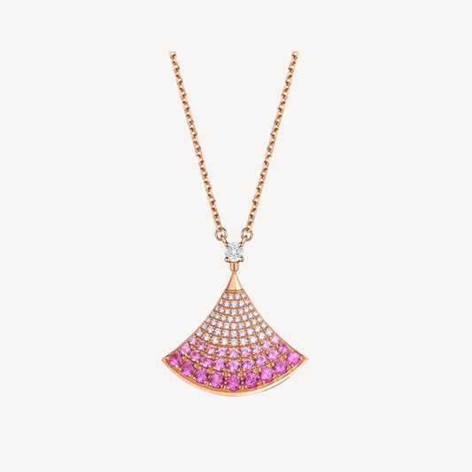 [Moco]DREAM NECKLACE PINK GOLD PINK DIAMOND