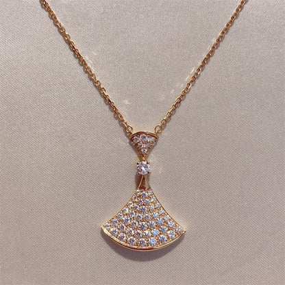 [Moco]DREAM NECKLACE PINK GOLD FULL DIAMOND