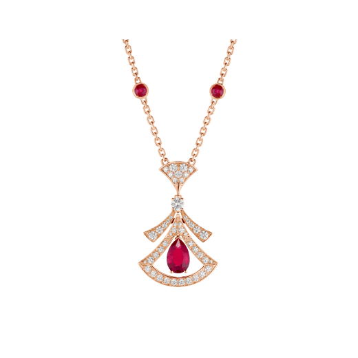 [Moco]DREAM NECKLACE CARNELIAN DIAMOND PINK GOLD